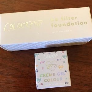 Colourpop NoFilterMatteFoundation &CremeGelColour